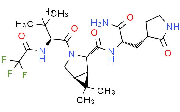 (1R，2S，5S)-N-[(2S)-1- 氨基 -1- 氧代 -3-[(3S)-2- 氧吡咯烷 -3- 基 ] 丙烷 -2- 基 ]-6,6- 二甲基 -3-[3- 甲基 -N-( 三氟乙酰基 )-L- 戊酰基 ]-3- 氮杂双环 [3.1.0] 己烷 -2- 甲酰胺 (T18)
