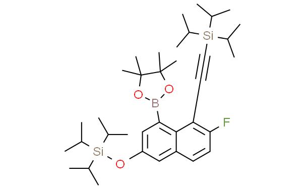 1,3,2-Dioxaborolane, 2-[7-fluoro-8-[2-[tris(1-methylethyl)sily/]ethynyI]-3-[[tris(1-methylethyl)silyI]oxy]-1-naphthalenyI]-4,4,5,5-tetramethyl-