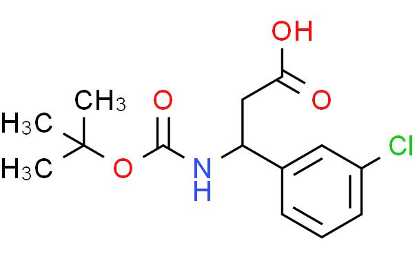 3-N-叔丁氧基羰基-3-(3-氯-苯基)-丙酸