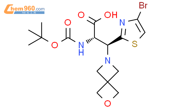 (2S,3S)-3-(4-bromothiazol-2-yl)-2-((tert-butoxycarbonyl)amino)-3-(2-oxa-6-azaspiro[3.3]heptan-6-yl)propanoic acid