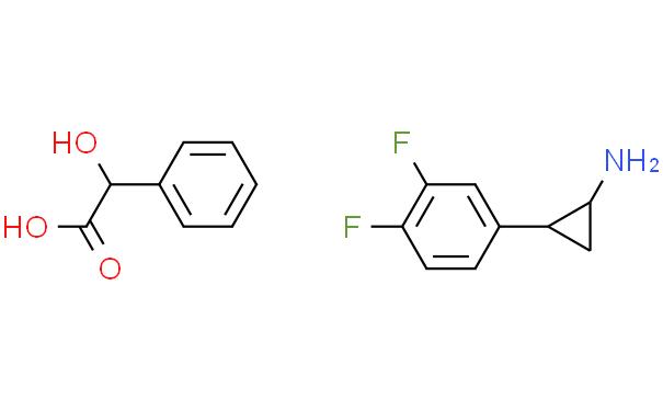 (1R,2S)-2-(3,4-二氟苯基)环丙胺 (R)-扁桃酸盐