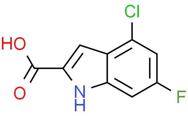 4-氯-6-氟吲哚-2-甲酸
