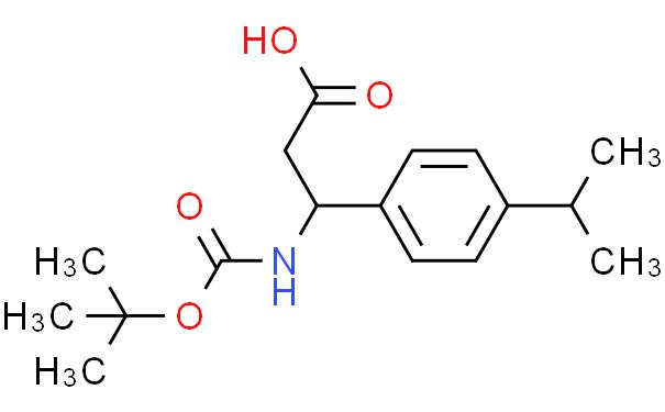 3-((叔丁氧基羰基)氨基)-3-(4-异丙基苯基)丙酸
