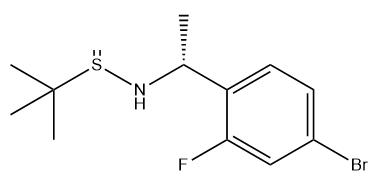 2-methyl-propane-2-sulfinic acid [(R)-1-(4-bromo-2-fluoro-phenyl)-ethyl]-amide