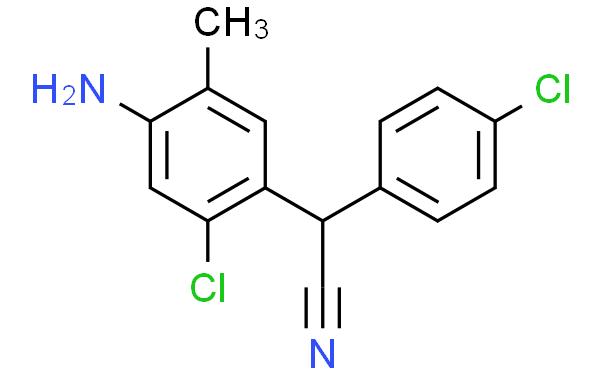 4-Amino-2-chloro-alpha-(4-chlorophenyl)-5-methylbenzeneacetonitrile