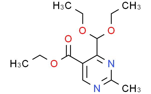 5-Pyrimidinecarboxylic acid, 4-(diethoxymethyl)-2-methyl-, ethyl ester