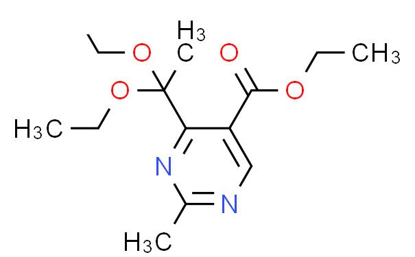 5-Pyrimidinecarboxylic acid, 4-(1,1-diethoxyethyl)-2-methyl-, ethyl ester