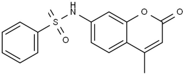 Benzenesulfonamide, N-(4-methyl-2-oxo-2H-1-benzopyran-7-yl)-