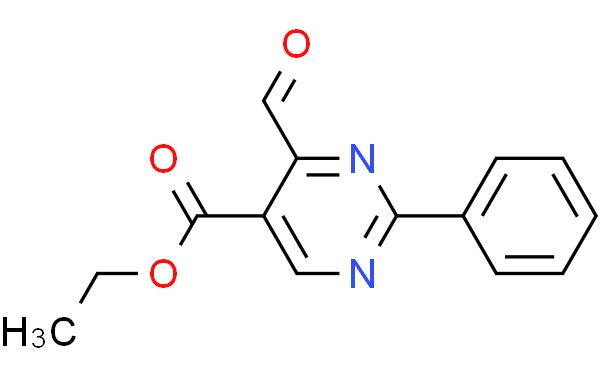 5-Pyrimidinecarboxylic acid, 4-formyl-2-phenyl-, ethyl ester