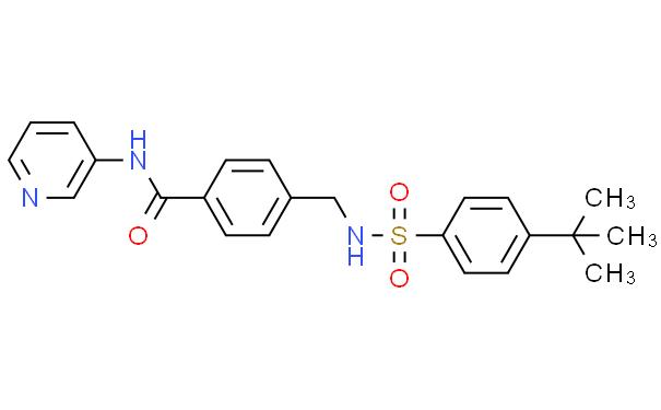 4-((4-(叔丁基)苯基磺酰胺基)甲基)-N-(吡啶-3-基)苯甲酰胺