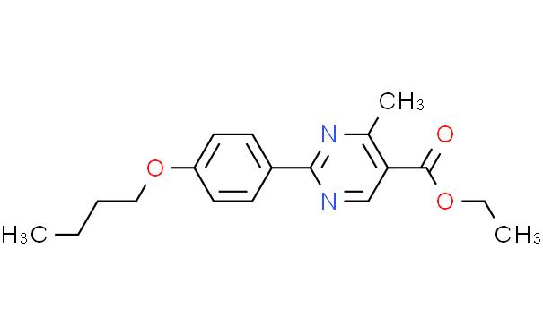 5-Pyrimidinecarboxylic acid, 2-(4-butoxyphenyl)-4-methyl-, ethyl ester