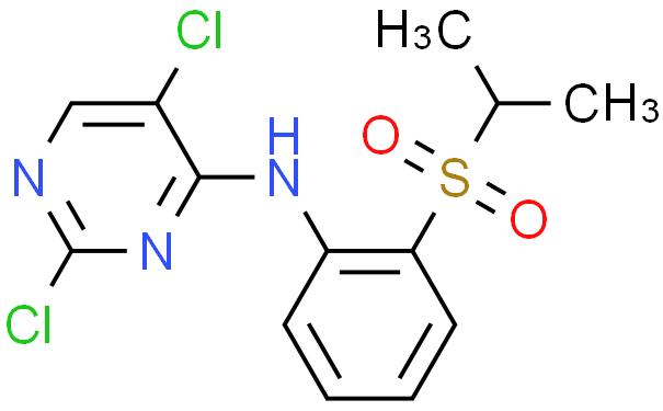 4-氨基嘧啶, 2,5-二氯-N-[2-[(1-甲基乙基)磺酰]苯基]-
