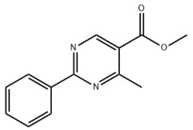 5-Pyrimidinecarboxylic acid, 4-methyl-2-phenyl-, methyl ester