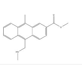 2-Anthracenecarboxylic acid, 9,10-bis[(methylamino)methyl]-, methyl ester