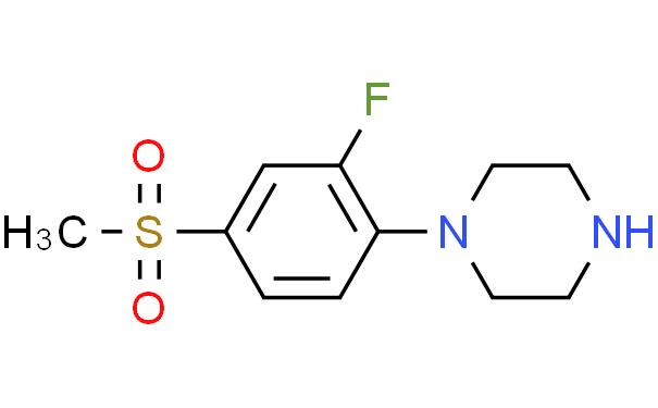 1-[2-FLUORO-4-(METHYLSULFONYL)PHENYL]PIPERAZINE