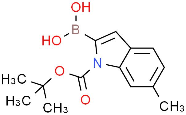 1-BOC-6-甲基吲哚-2-硼酸