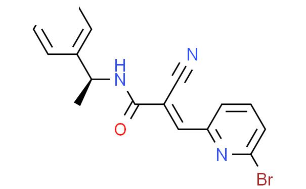 (2E)-3-(6-溴-2-吡啶基)-2-氰基-N-[(1S)-1-苯基乙基]-2-丙烯酰胺