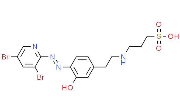 3-[[4-[(3,5-Dibromopyridin-2-yl)azo]-3-hydroxyphenyl]ethylamino]-1-propanesulfonic acid