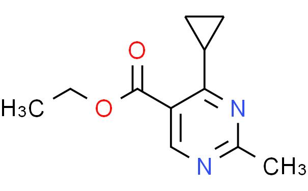 5-Pyrimidinecarboxylic acid, 4-cyclopropyl-2-methyl-, ethyl ester