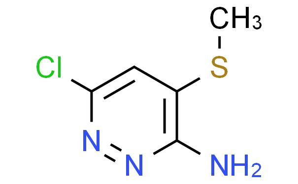3-Pyridazinamine, 6-chloro-4-(methylthio)-