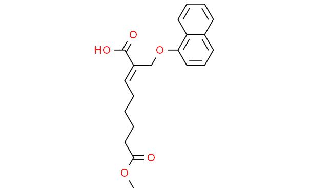 (E) -8-甲氧基-2-((萘-1-丙氧基)甲基)-8-氧基-2-烯酸
