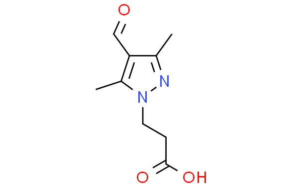 3-(4-甲酰-3,5-二甲基-1H-吡唑-1-基)丙酸